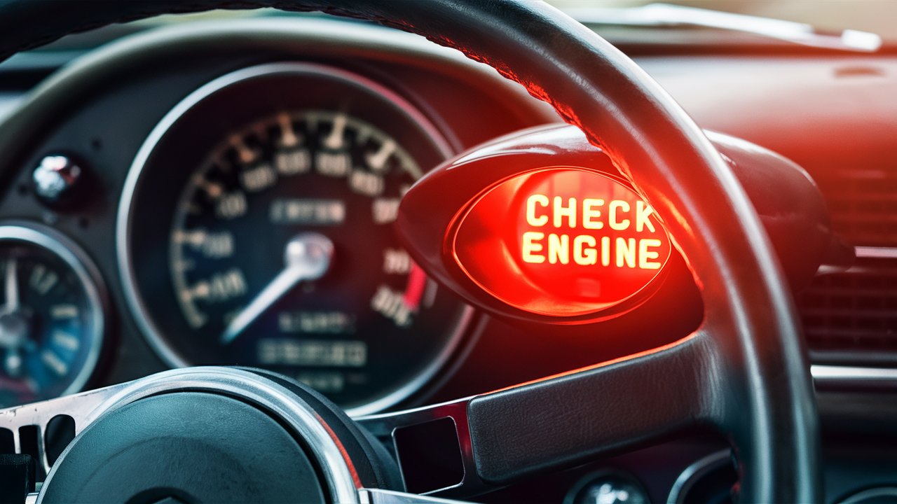 check engine light flashing