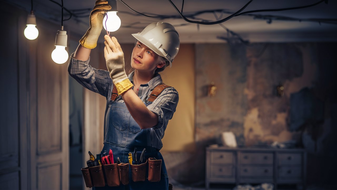 electrician for flickering lights
